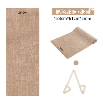 PVC keten yoga matı, kaymaz, terletmeyen, ses yalıtımlı - 10