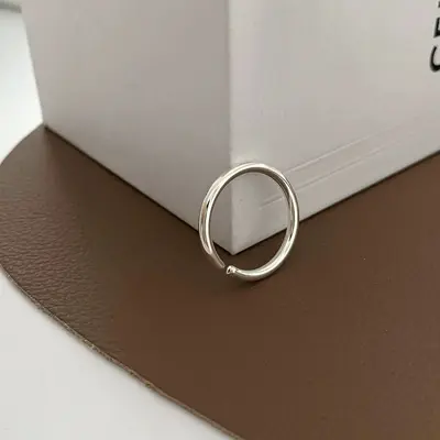 Vintage simple ring, fade-resistant, women's - 6