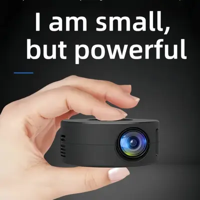 Tragbarer Mini-Projektor YT200 für Zuhause – Smartphone-Spiegelung, kompakt, ideal für Kinder und mobile Animation