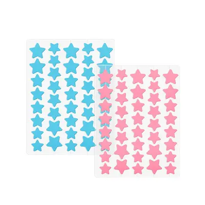 Colourful Star Hydrocolloid Acne Patch, Invisible with UV Protection, Glitter