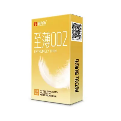 Beilile Hyaluronic Acid Condoms, Ultra-Thin, 10-Pack - 10