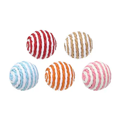 Sisal Rope Cat Toy Ball, Scratching and Teasing - 8