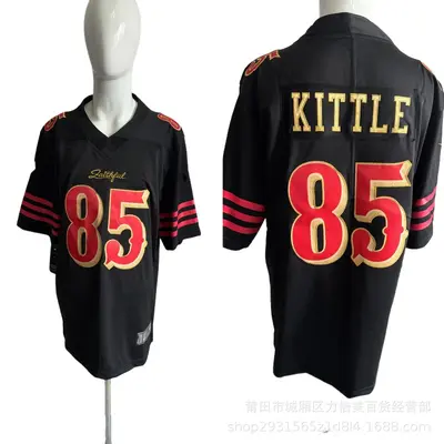 NFL 49ers Embroidered Football Jersey, #14 PEARSALL, #97 BOSA, #23 McCAFFREY