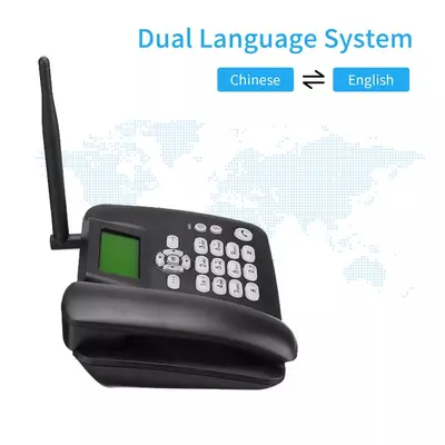 F317 2G GSM sabit hat telefon, çift SIM, FM radyo, yaşlılar için