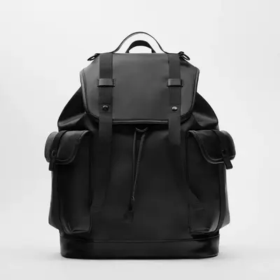 Men's Leather Backpack, Business Laptop Compartment - 6