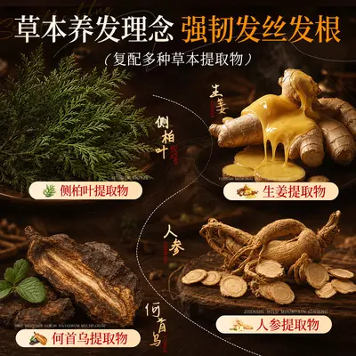 正宗侧柏叶防脱育发洗发水快速增发防掉发养发育发液草本洗头膏 - 4