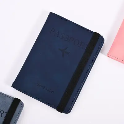 PU deri pasaport cüzdan RFID korumalı - 8