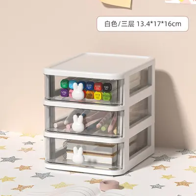 Transparent desk storage box, mini drawer type - 8