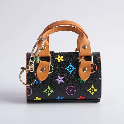 Mini Küçük Çanta Çapraz Askılı Alet Çanta Bilek Yastık Çanta Kulaklık Çanta Belge Çanta Şirin Para Çanta Keychain Çeşitli Amaçlı - 7