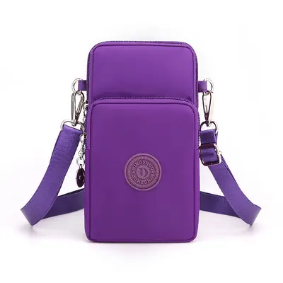 Grenzüberschreitende neue Handytasche Damen Crossbody Oxford Stoff Crossbody kleine Tasche Handytasche vertikal Mini Geldbörse Handgelenktasche - 10