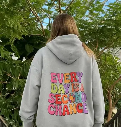 Damen-Kapuzensweatshirt mit Buchstabendruck, Frühjahr/Herbst - 10