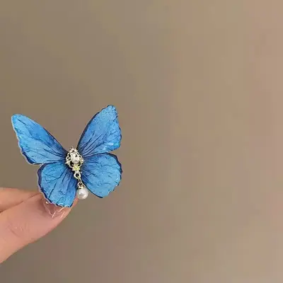 Vintage Şık Kelebek Jumbo Saç Tokası Basit Ördek Gagası Saç Klipsi Saç Aksesuarı Aksesuar Saç Tokası Küçük Dekoratif Ördek Gagası Klipsi - 10