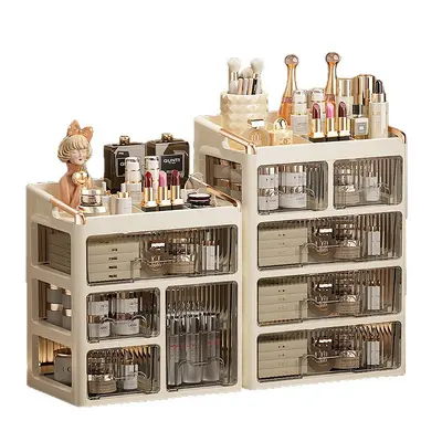 Vanity cosmetics storage box, three-tier - 5