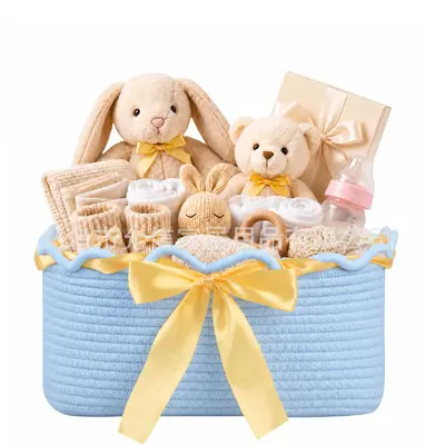 Cotton Rope Woven Storage Basket, Baby and Kids Toy Organizer Basket - 10