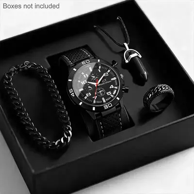 Men's Quartz Watch Silicone Strap Sports Style Waterproof - 11