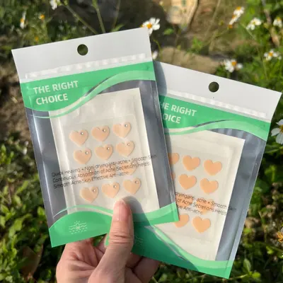 Hydrocolloid Acne Patch with Fun Pattern, Fluid-Absorbing - 3
