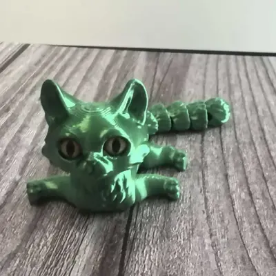 3D Baskı Sevimli Kedi Yavrusu Figürü, Çocuklar İçin Dekoratif Süs - 12