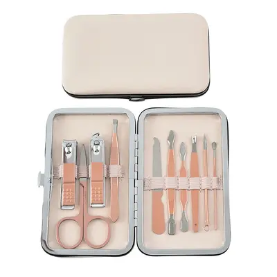 Rosegold tırnak makası seti paslanmaz çelik 18 parça - 8