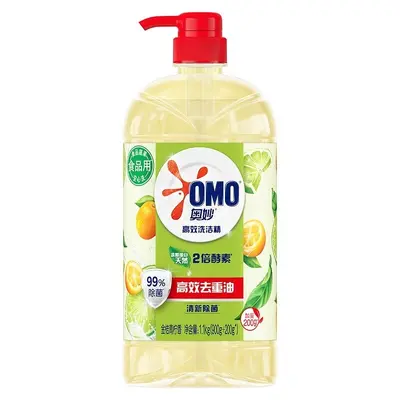 Aomiao bulaşık deterjanı aile boy 1,1 kg, güçlü yağ çözücü - 9