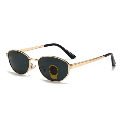 Metal Retro Sunglasses with UV Protection, Colored Coated Lenses, Model 3774 - 3