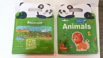Portable DIY Jelly Children's Book, Quiet Sticker Book, Educational Toy - 10