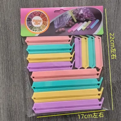 Şeker Renkli Gıda Klipsi Sızdırmaz 12'li Paket - 7
