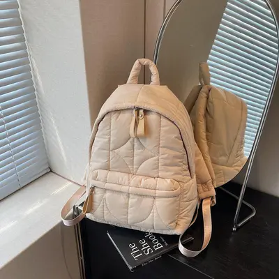 Fluffy Cloud Women's Backpack, Large Capacity Schoolbag - 2