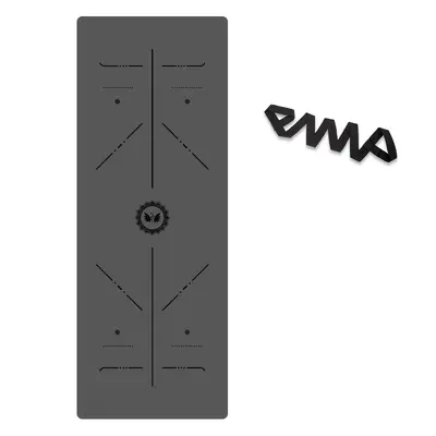 5mm PU-Naturkautschuk-Yogamatte mit Positionslinien - 13