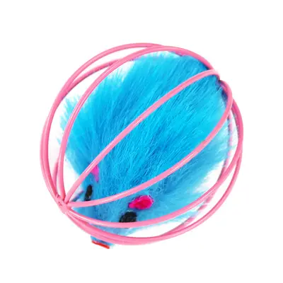 Kafes fare kedi oyuncağı, peluş toplar