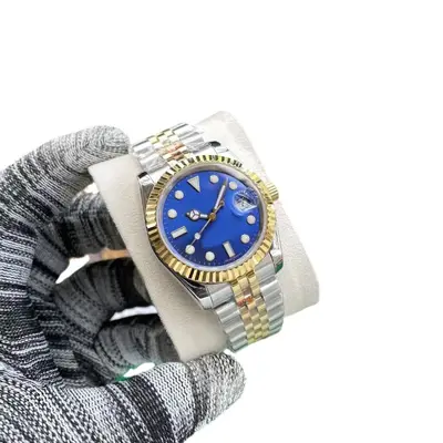 Erkek kuartz saati, paslanmaz çelik, Submariner tarzı - 5