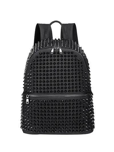 Women's Studded Backpack, Large Capacity, Korean Style Commuter