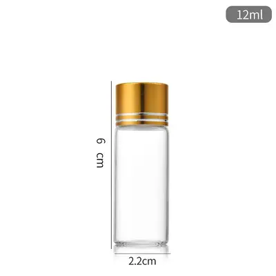 22mm Small Neck Glass Bottle with Cap, Capsule and Wish Bottle for Sub-Packaging - 11