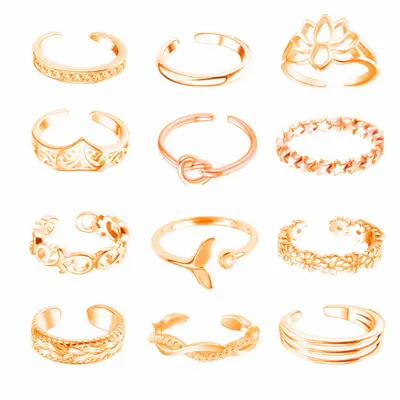 Amazon's best-selling foot ring, fashionable micro-plated diamond lotus knot women's open toe ring, shared foot ring