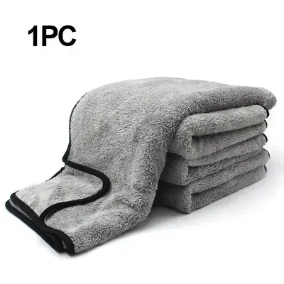 Ultra-Fine Microfiber Car Wash Towel, Thick, Absorbent, Lint-Free