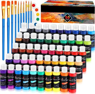 Chiyuan Amazon Acrylic Paint Set Professional Art Acrylic Painting Pigments Children's Art Supplies