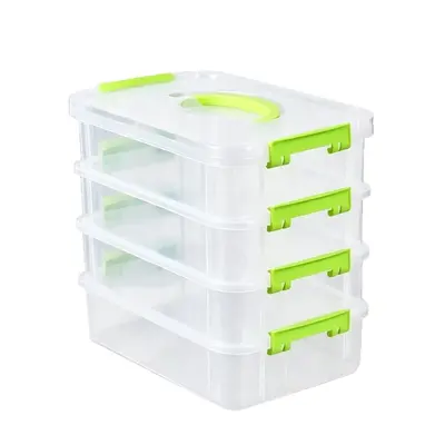 Transparent Stackable Jewelry Storage Box for Cosmetics and Accessories - 5