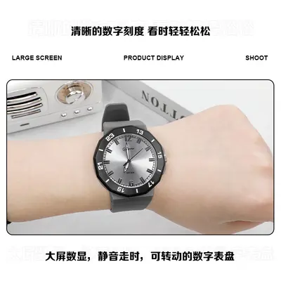 Neue Armbanduhr für Herren, wasserdicht bis 30m, sturzsicher, leuchtende Quarzuhr, vielseitig, schlicht, lautlos, ideal für Reisen, Großhandel