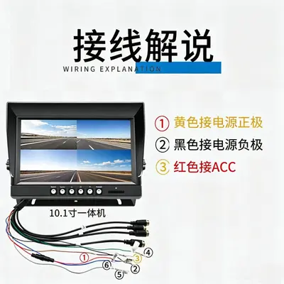 Vehicle camera system, four-way 1080P night vision - 5