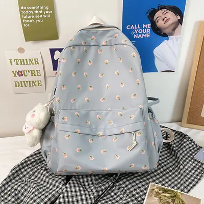 Women's Japanese-Style Backpack for Middle and High School Students, Simple Summer Design - 4