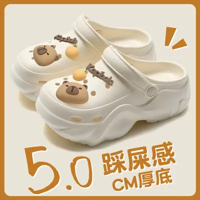 Women's Cartoon Hole Slippers, EVA, Non-Slip Thick Sole, Summer 2025 - 11