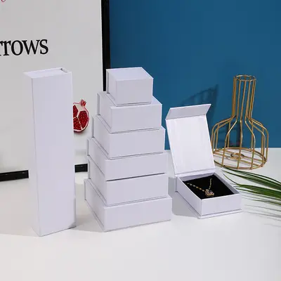 Spot magnetic lid box, premium jewelry box, ring earring, necklace, pendant, bracelet, jewelry packaging box - 9