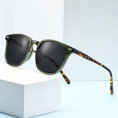 Retro Square Sunglasses for Small Faces, Anti-UV, Unisex