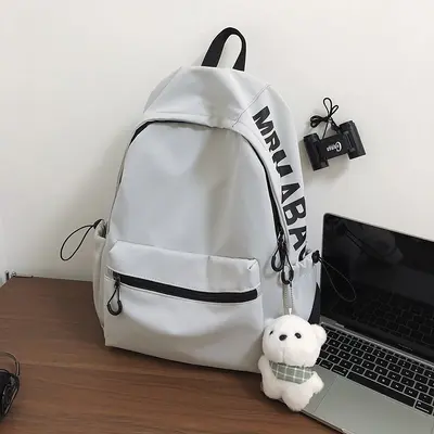 Men's Backpack for College and High School Students, Minimalist Korean Style - 11