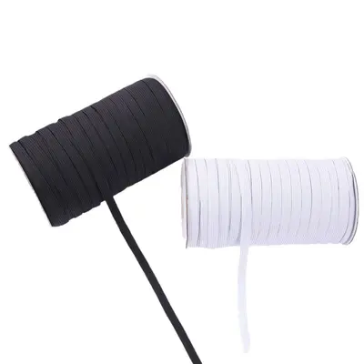 Beyaz Elastik Bant 1 cm, Yüksek Esneklik, Giyim Aksesuarı - 6