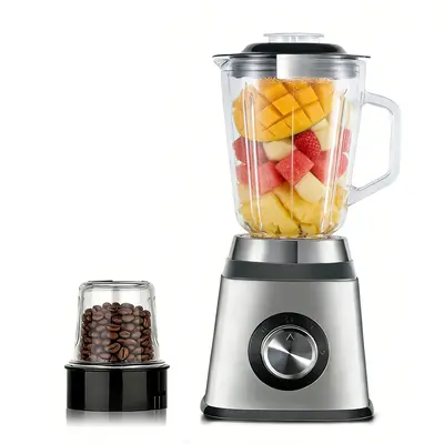 Cross-border Stainless Steel Glass Blender RAF Juicer Dual Cup Multifunctional Food Processor Baby Food Grinder Household - 8