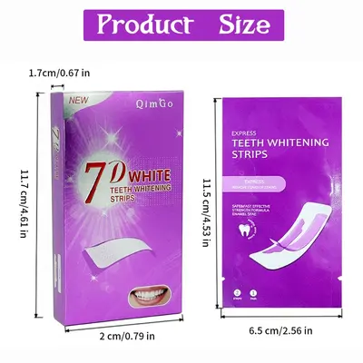 7D Teeth Whitening Strips, Stain Removal with Sea Salt, Brightening - 2