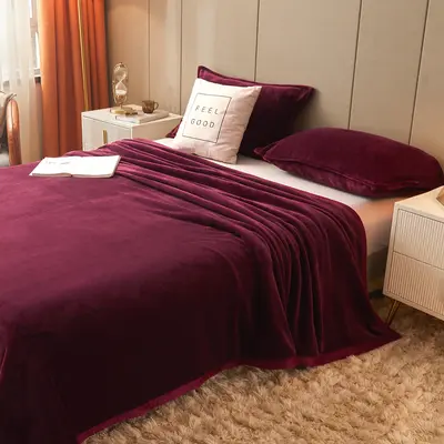 Thick Red Wedding Blanket, Dowry Gift for the Bride's Family - 12
