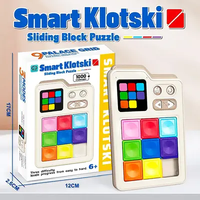 Smart Electronic Huarong Road Brain Teaser, Stress Relief, Gift Box - 7