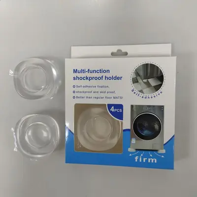 Washing machine foot pad, transparent, shock-absorbing, anti-slip - 3