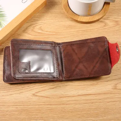 New Men's Short Wallet with Multiple Card Slots and Large Capacity - 4